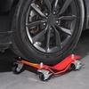 image:imageVEVOR Wheel Dolly 8000 lbs Capacity HeavyDuty Steel Car Mover Wheel Dolly Car Tire Stake Set with Brakes Vehicle Moving Cart Moving Cars Trucks Trailers Motorcycles and Boats Set of 4 RedRed