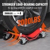 image:imageVEVOR Wheel Dolly 8000 lbs Capacity HeavyDuty Steel Car Mover Wheel Dolly Car Tire Stake Set with Brakes Vehicle Moving Cart Moving Cars Trucks Trailers Motorcycles and Boats Set of 4 RedRed