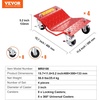 image:imageVEVOR Wheel Dolly 8000 lbs Capacity HeavyDuty Steel Car Mover Wheel Dolly Car Tire Stake Set with Brakes Vehicle Moving Cart Moving Cars Trucks Trailers Motorcycles and Boats Set of 4 RedRed