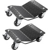 image:imageVEVOR Wheel Dolly 3000 lbs Car Moving Dolly Wheel Dolly Car Tire Stake Set of 2 Piece HeavyDuty Car Tire Dolly Cart Moving Cars Trucks Trailers Motorcycles and Boats2 Pack