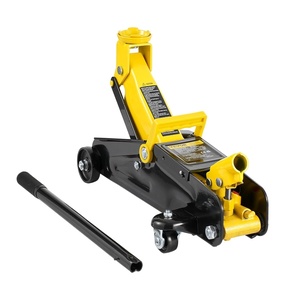 image:imageVEVOR Low Profile Floor Jack 2 Ton 4400 lbs Heavy Duty Iron Hydraulic Racing Floor Jack Hydraulic Car Jack Single Piston Quick Lift Pump 49132 Height Lifting Range Yellow2T