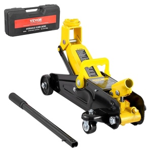 image:imageVEVOR Low Profile Floor Jack 2 Ton 4400 lbs Heavy Duty Iron Hydraulic Racing Floor Jack Hydraulic Car Jack Single Piston Quick Lift Pump 49132 Height Lifting Range Yellow15T