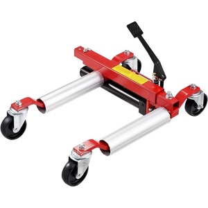 image:imageVEVOR Wheel Dolly  Max Capacity 1500 Lbs Car Jack Dolly Lifter with 360 Rotatable Wheels Heavy Duty Vehicle Positioning Hydraulic Tire Jack for Vehicle Repair and MovingRed