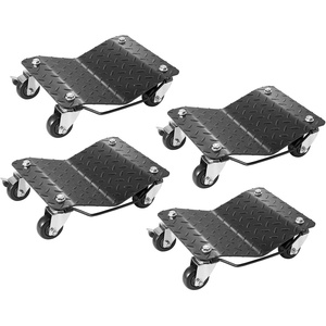 image:imageVEVOR Wheel Dolly 3000 lbs Car Moving Dolly Wheel Dolly Car Tire Stake Set of 2 Piece HeavyDuty Car Tire Dolly Cart Moving Cars Trucks Trailers Motorcycles and Boats4 Pack