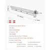 image:imageVEVOR Chrome Straight Spring Loaded Mud Flap Hangers 118 Bolt Spacing Mudflap Hangers for Semi Trucks 1 Pair Heavy Duty Semi Truck Mud Flap Hanger Set with Reflective Strips SilverSilver  118 Bolt Spacing