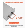 image:imageVEVOR Chrome Straight Spring Loaded Mud Flap Hangers 118 Bolt Spacing Mudflap Hangers for Semi Trucks 1 Pair Heavy Duty Semi Truck Mud Flap Hanger Set with Reflective Strips SilverSilver  Light Hole 212 Bolt Spacing