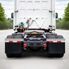 image:imageVEVOR Chrome Straight Spring Loaded Mud Flap Hangers 118 Bolt Spacing Mudflap Hangers for Semi Trucks 1 Pair Heavy Duty Semi Truck Mud Flap Hanger Set with Reflective Strips SilverSilver  118 Bolt Spacing