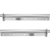 image:imageVEVOR Chrome Straight Spring Loaded Mud Flap Hangers 118 Bolt Spacing Mudflap Hangers for Semi Trucks 1 Pair Heavy Duty Semi Truck Mud Flap Hanger Set with Reflective Strips SilverSilver  118 Bolt Spacing