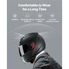 image:imageVEVOR Full Face Motorcycle Helmet DOT Approved Dual Visor amp Interchangeable Lens Smart Street ABS Helmet Comfortable Motocross Helmet Fit for Youth amp AdultsBlack