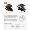 image:imageVEVOR Full Face Motorcycle Helmet DOT Approved Dual Visor amp Interchangeable Lens Smart Street ABS Helmet Comfortable Motocross Helmet Fit for Youth amp AdultsMulticolor
