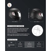 image:imageVEVOR Full Face Motorcycle Helmet DOT Approved Dual Visor amp Interchangeable Lens Smart Street ABS Helmet Comfortable Motocross Helmet Fit for Youth amp AdultsBlack
