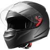 image:imageVEVOR Full Face Motorcycle Helmet DOT Approved Dual Visor amp Interchangeable Lens Smart Street ABS Helmet Comfortable Motocross Helmet Fit for Youth amp AdultsBlack