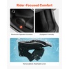 image:imageVEVOR Full Face Motorcycle Helmet DOT Approved Dual Visor amp Interchangeable Lens Smart Street ABS Helmet Comfortable Motocross Helmet Fit for Youth amp AdultsBlack