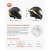 image:imageVEVOR Full Face Motorcycle Helmet DOT Approved Dual Visor amp Interchangeable Lens Smart Street ABS Helmet Comfortable Motocross Helmet Fit for Youth amp AdultsMulticolor