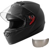 image:imageVEVOR Full Face Motorcycle Helmet DOT Approved Dual Visor amp Interchangeable Lens Smart Street ABS Helmet Comfortable Motocross Helmet Fit for Youth amp AdultsBlack