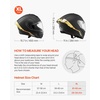 image:imageVEVOR Full Face Motorcycle Helmet DOT Approved Dual Visor amp Interchangeable Lens Smart Street ABS Helmet Comfortable Motocross Helmet Fit for Youth amp AdultsMulticolor