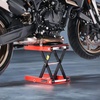 image:imageVEVOR Motorcycle Lift 1100 LBS Motorcycle Lift ATV Scissor Lift Jack with Dolly amp Hand Crank Center Hoist Crank Stand with Wide Deck amp Tool Tray for Street Bikes Cruiser Bikes Touring Motorcycles1200 lbsScissorwith Ratchet and Crank
