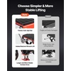 image:imageVEVOR Motorcycle Lift 1100 LBS Motorcycle Lift ATV Scissor Lift Jack with Dolly amp Hand Crank Center Hoist Crank Stand with Wide Deck amp Tool Tray for Street Bikes Cruiser Bikes Touring Motorcycles1200 lbsScissorwith Ratchet and Crank