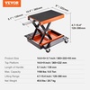 image:imageVEVOR Motorcycle Lift 1100 LBS Motorcycle Lift ATV Scissor Lift Jack with Dolly amp Hand Crank Center Hoist Crank Stand with Wide Deck amp Tool Tray for Street Bikes Cruiser Bikes Touring Motorcycles1100 lbsScissorwith Dolly  Hand Crank