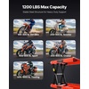 image:imageVEVOR Motorcycle Lift 1100 LBS Motorcycle Lift ATV Scissor Lift Jack with Dolly amp Hand Crank Center Hoist Crank Stand with Wide Deck amp Tool Tray for Street Bikes Cruiser Bikes Touring Motorcycles1200 lbsScissorwith Ratchet and Crank
