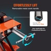 image:imageVEVOR Motorcycle Lift 1100 LBS Motorcycle Lift ATV Scissor Lift Jack with Dolly amp Hand Crank Center Hoist Crank Stand with Wide Deck amp Tool Tray for Street Bikes Cruiser Bikes Touring Motorcycles1100 lbsScissorwith Saddle  Safety Pin