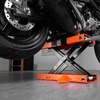 image:imageVEVOR Motorcycle Lift 1100 LBS Motorcycle Lift ATV Scissor Lift Jack with Dolly amp Hand Crank Center Hoist Crank Stand with Wide Deck amp Tool Tray for Street Bikes Cruiser Bikes Touring Motorcycles1100 lbsScissorwith Saddle  Safety Pin