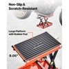 image:imageVEVOR Motorcycle Lift 1100 LBS Motorcycle Lift ATV Scissor Lift Jack with Dolly amp Hand Crank Center Hoist Crank Stand with Wide Deck amp Tool Tray for Street Bikes Cruiser Bikes Touring Motorcycles1500 lbsScissor
