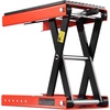 image:imageVEVOR Motorcycle Lift 1100 LBS Motorcycle Lift ATV Scissor Lift Jack with Dolly amp Hand Crank Center Hoist Crank Stand with Wide Deck amp Tool Tray for Street Bikes Cruiser Bikes Touring Motorcycles1200 lbsScissorwith Ratchet and Crank