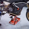 image:imageVEVOR Motorcycle Lift 1100 LBS Motorcycle Lift ATV Scissor Lift Jack with Dolly amp Hand Crank Center Hoist Crank Stand with Wide Deck amp Tool Tray for Street Bikes Cruiser Bikes Touring Motorcycles1500 lbsScissor