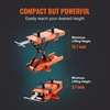 image:imageVEVOR Motorcycle Lift 1100 LBS Motorcycle Lift ATV Scissor Lift Jack with Dolly amp Hand Crank Center Hoist Crank Stand with Wide Deck amp Tool Tray for Street Bikes Cruiser Bikes Touring Motorcycles1100 lbsScissorwith Saddle  Safety Pin