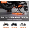 image:imageVEVOR Motorcycle Lift 1100 LBS Motorcycle Lift ATV Scissor Lift Jack with Dolly amp Hand Crank Center Hoist Crank Stand with Wide Deck amp Tool Tray for Street Bikes Cruiser Bikes Touring Motorcycles1100 lbsScissorwith Saddle  Safety Pin
