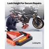 image:imageVEVOR Motorcycle Lift 1100 LBS Motorcycle Lift ATV Scissor Lift Jack with Dolly amp Hand Crank Center Hoist Crank Stand with Wide Deck amp Tool Tray for Street Bikes Cruiser Bikes Touring Motorcycles1500 lbsScissor