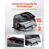 image:imageVEVOR Motorcycle Top Case 45L Universal Aluminum Alloy Motorbike Tail Box with Leather Lining 45L Waterproof Detachable Motorcycle Top Box with Lock amp Back Cushion Fit for 99 of Motorcycle Frames30L