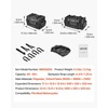 image:imageVEVOR Motorcycle Top Case 45L Universal Aluminum Alloy Motorbike Tail Box with Leather Lining 45L Waterproof Detachable Motorcycle Top Box with Lock amp Back Cushion Fit for 99 of Motorcycle Frames4060 L