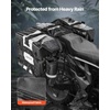 image:imageVEVOR Motorcycle Top Case 45L Universal Aluminum Alloy Motorbike Tail Box with Leather Lining 45L Waterproof Detachable Motorcycle Top Box with Lock amp Back Cushion Fit for 99 of Motorcycle Frames56 L