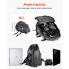 image:imageVEVOR Motorcycle Top Case 45L Universal Aluminum Alloy Motorbike Tail Box with Leather Lining 45L Waterproof Detachable Motorcycle Top Box with Lock amp Back Cushion Fit for 99 of Motorcycle Frames10L