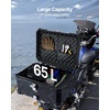 image:imageVEVOR Motorcycle Top Case 45L Universal Aluminum Alloy Motorbike Tail Box with Leather Lining 45L Waterproof Detachable Motorcycle Top Box with Lock amp Back Cushion Fit for 99 of Motorcycle Frames65 L