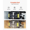 image:imageVEVOR Motorcycle Top Case 45L Universal Aluminum Alloy Motorbike Tail Box with Leather Lining 45L Waterproof Detachable Motorcycle Top Box with Lock amp Back Cushion Fit for 99 of Motorcycle Frames65 L