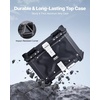 image:imageVEVOR Motorcycle Top Case 45L Universal Aluminum Alloy Motorbike Tail Box with Leather Lining 45L Waterproof Detachable Motorcycle Top Box with Lock amp Back Cushion Fit for 99 of Motorcycle Frames45 L