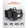 image:imageVEVOR Motorcycle Top Case 45L Universal Aluminum Alloy Motorbike Tail Box with Leather Lining 45L Waterproof Detachable Motorcycle Top Box with Lock amp Back Cushion Fit for 99 of Motorcycle Frames56 L