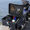 image:imageVEVOR Motorcycle Top Case 45L Universal Aluminum Alloy Motorbike Tail Box with Leather Lining 45L Waterproof Detachable Motorcycle Top Box with Lock amp Back Cushion Fit for 99 of Motorcycle Frames65 L