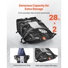 image:imageVEVOR Motorcycle Top Case 45L Universal Aluminum Alloy Motorbike Tail Box with Leather Lining 45L Waterproof Detachable Motorcycle Top Box with Lock amp Back Cushion Fit for 99 of Motorcycle Frames56 L
