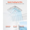 image:imageVEVOR RV Air Conditioner 13500 BTU NonDucted Rooftop RV AC Unit 65 dB Quiet Design Including Air Distribution Box Operation Panel and Installation Hardware for Campers Vans Trailers White13500 British Thermal Units