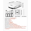 image:imageVEVOR RV Air Conditioner 13500 BTU NonDucted Rooftop RV AC Unit 65 dB Quiet Design Including Air Distribution Box Operation Panel and Installation Hardware for Campers Vans Trailers White15000 British Thermal Units