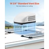 image:imageVEVOR RV Air Conditioner 13500 BTU NonDucted Rooftop RV AC Unit 65 dB Quiet Design Including Air Distribution Box Operation Panel and Installation Hardware for Campers Vans Trailers White13500 British Thermal Units