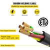 image:imageVEVOR Welder Extension Cord 30Amp 25ft 250V Welding Power Cord with NEMA 650 Plug 10 Gauge 3 Prong for MIGLincolnPlasmaMillerTIG Black25 ft