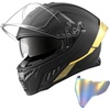 image:imageVEVOR Full Face Motorcycle Helmet DOT Approved Dual Visor amp Interchangeable Lens Smart Street ABS Helmet Comfortable Motocross Helmet Fit for Youth amp AdultsMulticolor