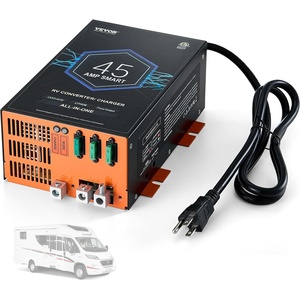 image:imageVEVOR 55 Amp RV Converter 120V AC to 12V DC Battery Charger Power Converter with 4 Stage Smart Charging 13V165V Adjustable Operating Range Compatible with Lithium Lead Acid Battery ETL45 Amp