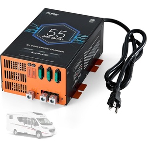 image:imageVEVOR 55 Amp RV Converter 120V AC to 12V DC Battery Charger Power Converter with 4 Stage Smart Charging 13V165V Adjustable Operating Range Compatible with Lithium Lead Acid Battery ETL55 Amp