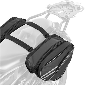 image:imageVEVOR Motorcycle Top Case 45L Universal Aluminum Alloy Motorbike Tail Box with Leather Lining 45L Waterproof Detachable Motorcycle Top Box with Lock amp Back Cushion Fit for 99 of Motorcycle Frames30L